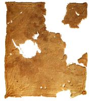 Torn linen cloth, recovered from the Dead Sea
